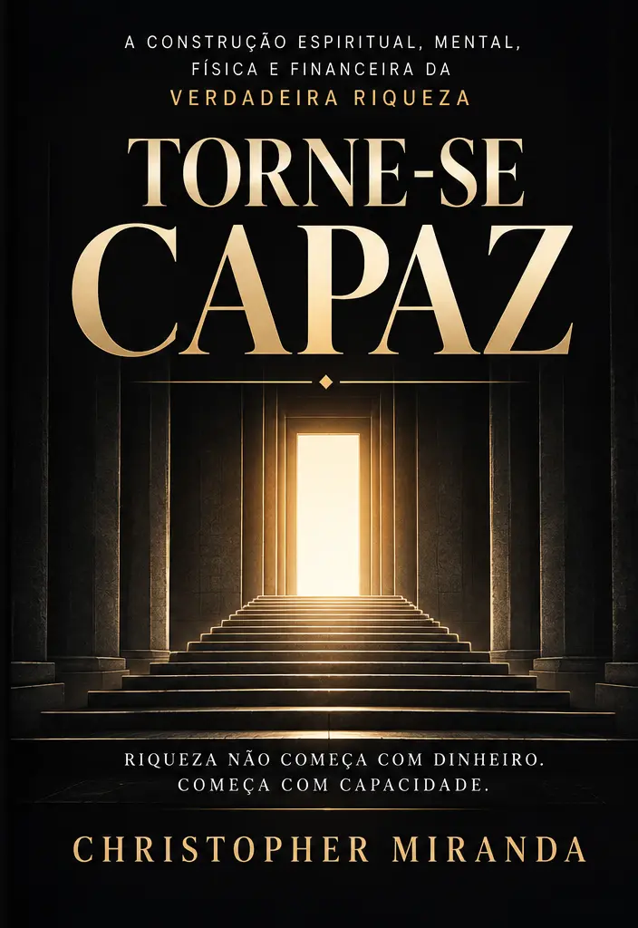 Capa oficial do livro TORNE-SE CAPAZ, de Christopher Miranda